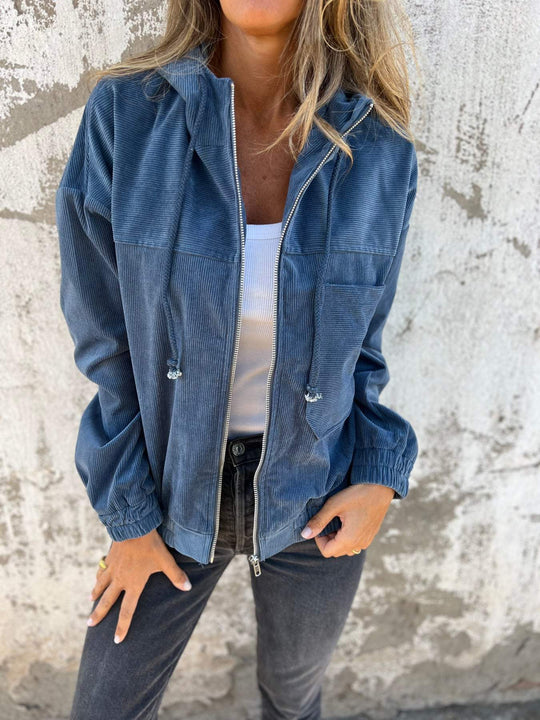 Isabelle Casual Zip-Up Hoodie Jacket