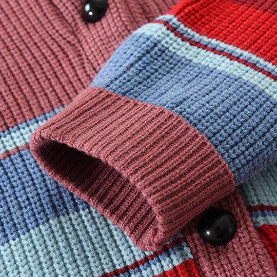 Margaret Colorful Knit Cardigan with Character