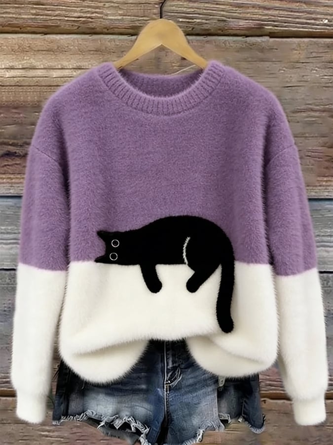 Carol Casual Cat Sweater