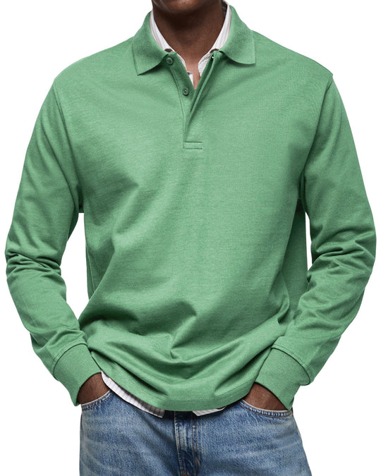 Luke Casual Long-Sleeve Polo Shirt