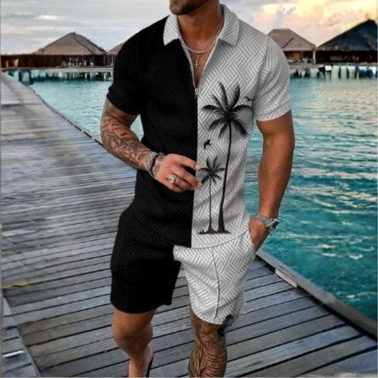 Liam Polo Shirt And Shorts Co-Ord