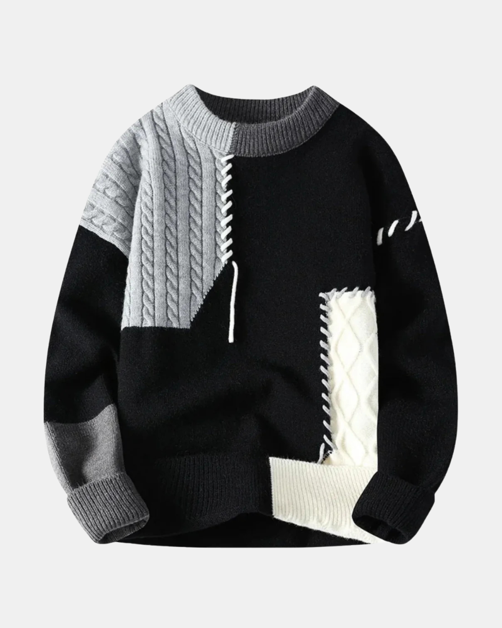 Ian Trendy Patchwork Sweater