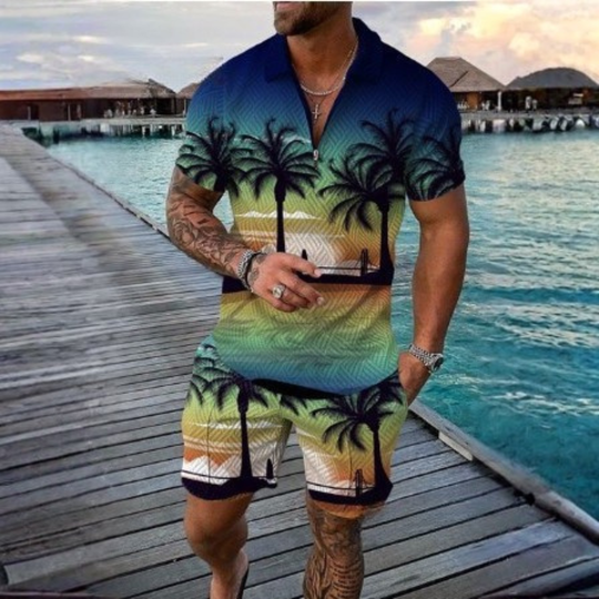 Liam Polo Shirt And Shorts Co-Ord