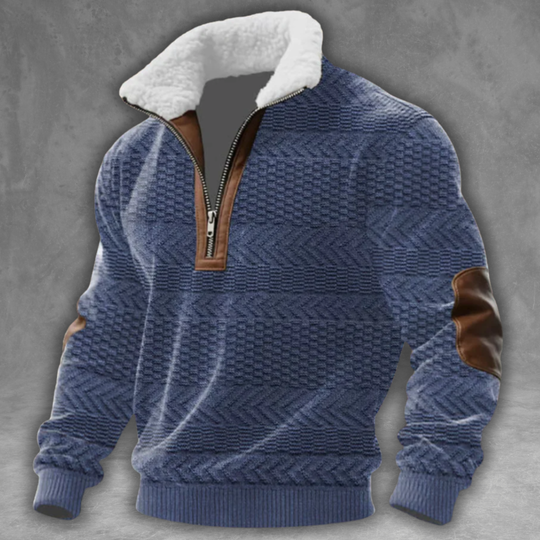 Jovan Fleece pullover with a stand-up collar