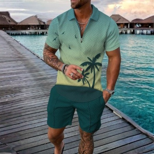 Liam Polo Shirt And Shorts Co-Ord