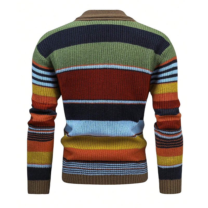 Margaret Colorful Knit Cardigan with Character