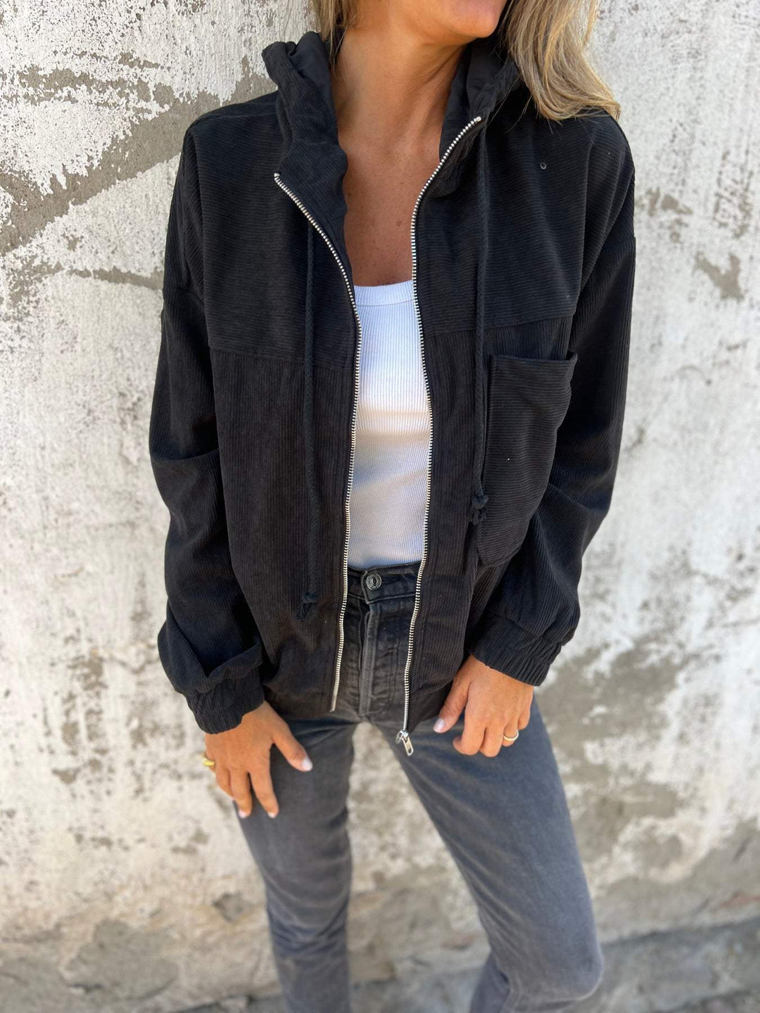 Isabelle Casual Zip-Up Hoodie Jacket