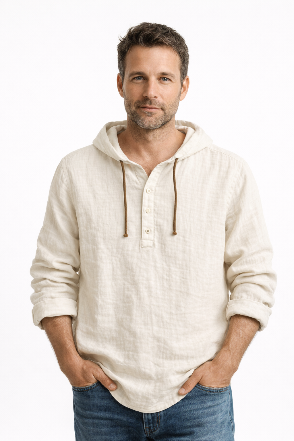 Paul Linen Hooded Shirt