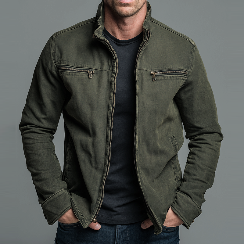 Chris Vintage Cotton Zip Jacket