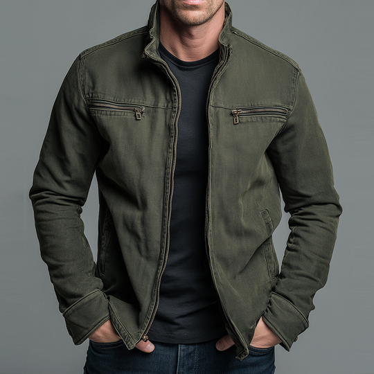 Chris Vintage Cotton Zip Jacket
