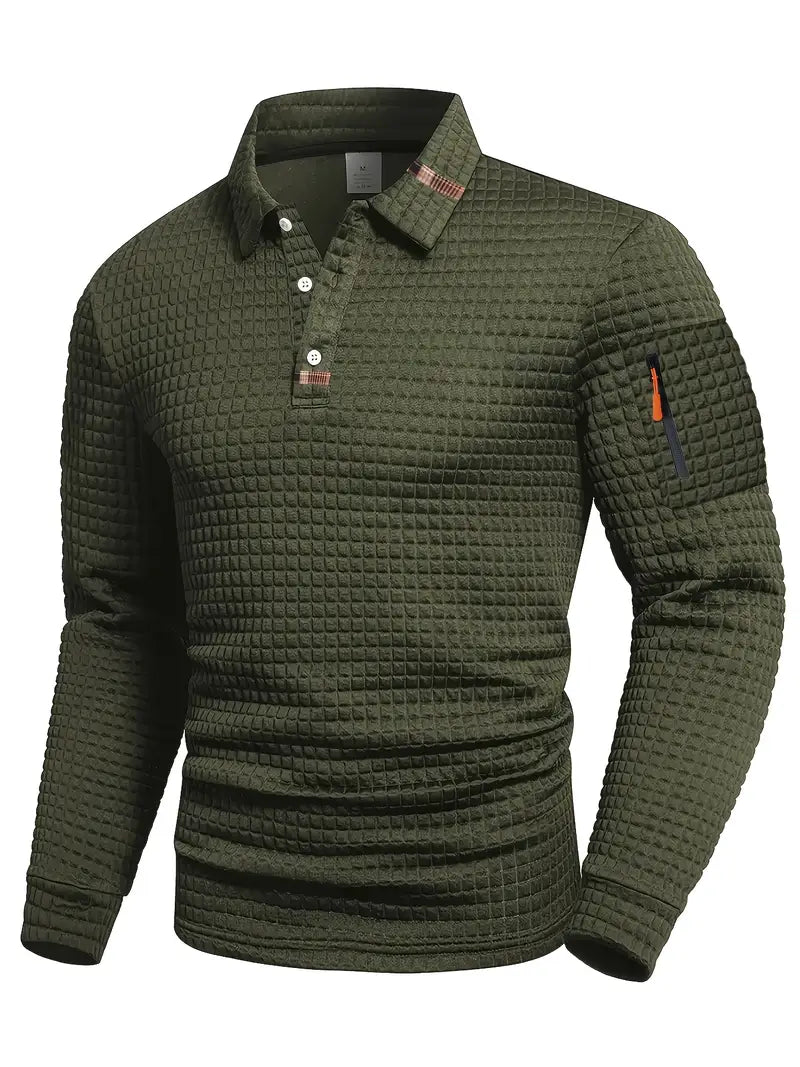 Steven Structured Fabric Polo