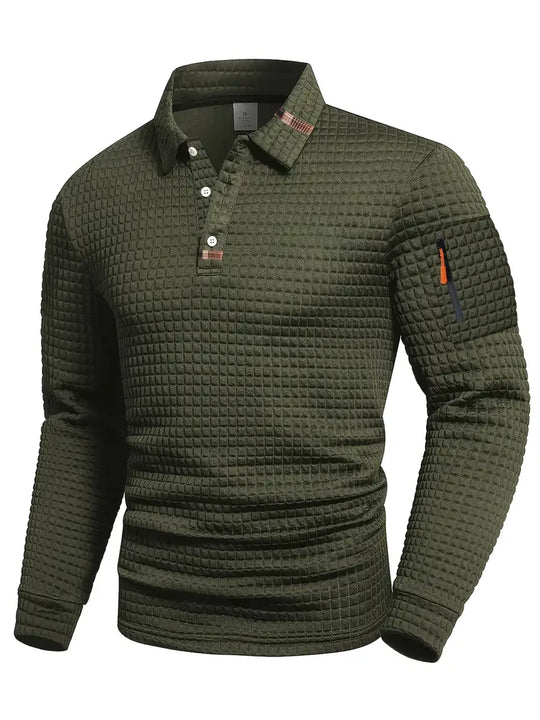 Steven Structured Fabric Polo