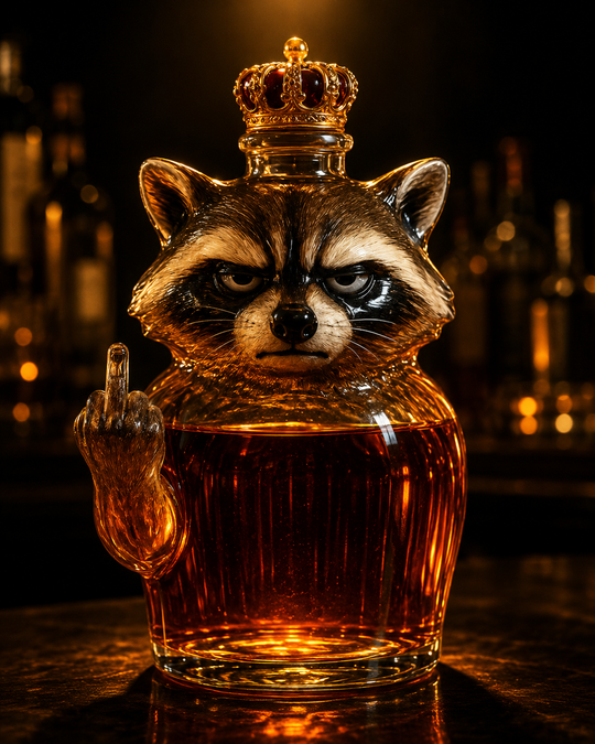 Rebel Raccoon Edition - Whisky Decanter