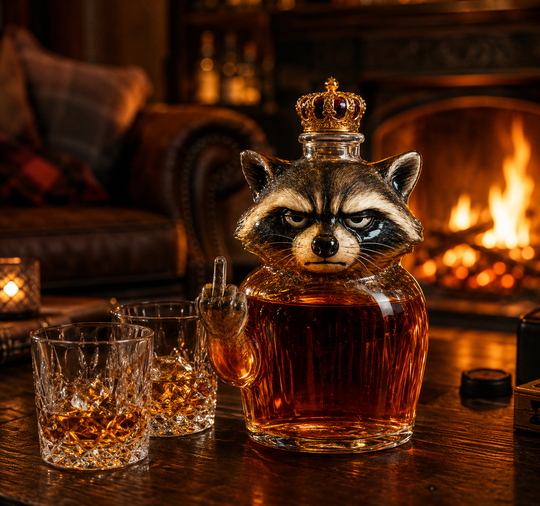 Rebel Raccoon Edition - Whisky Decanter