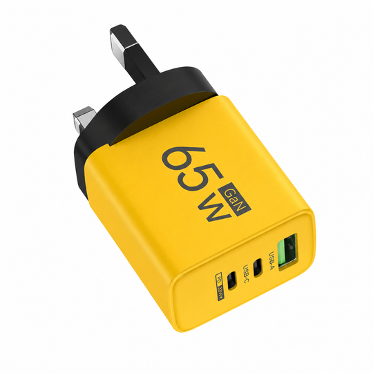65W Fast Charger with 3 Ports
