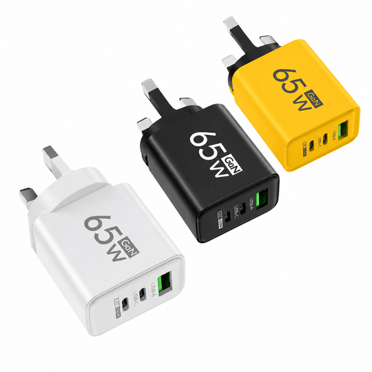 65W Fast Charger with 3 Ports