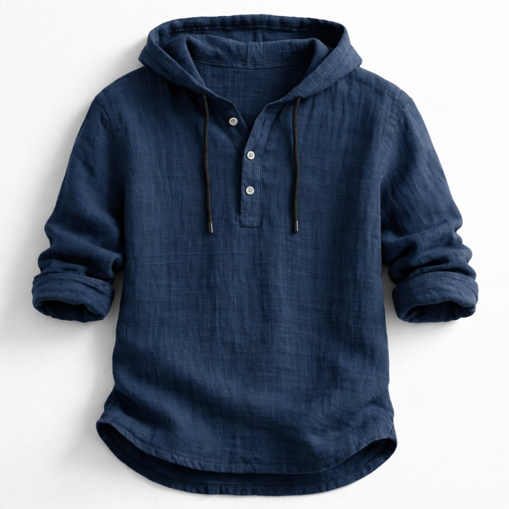 Paul Linen Hooded Shirt
