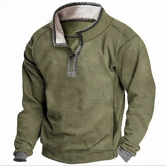 Mason Casual Fleece Zip-Up Pullover