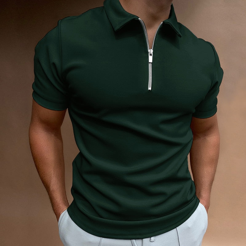 Jacco Zip-Up Polo Shirt