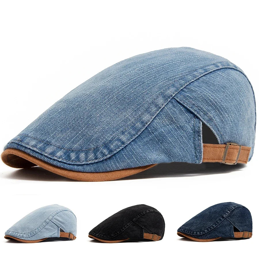 Tommy Premium Denim Newsboy Cap