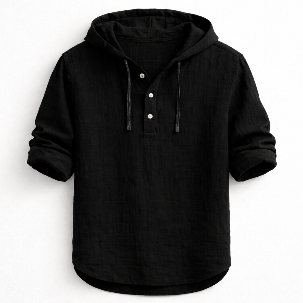Paul Linen Hooded Shirt