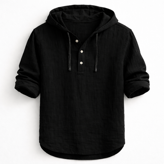 Paul Linen Hooded Shirt