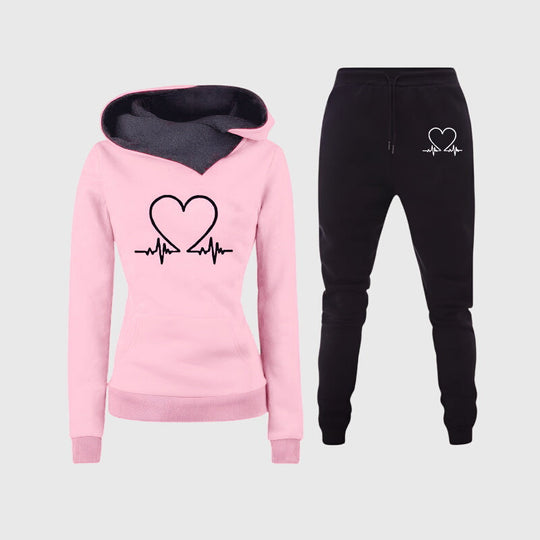 Lindy Stylish Lounge Set with Heart Detail