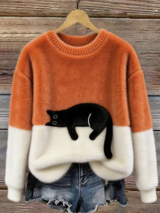 Carol Casual Cat Sweater
