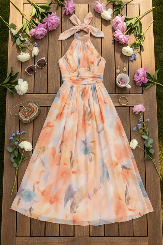 Esther Halter Neck Dress