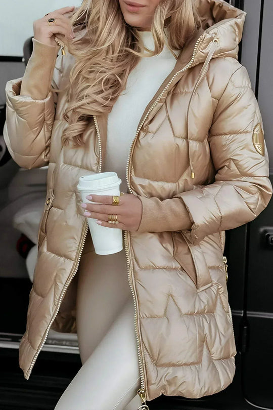 Ivy Stylish Coat with Hood & Lining