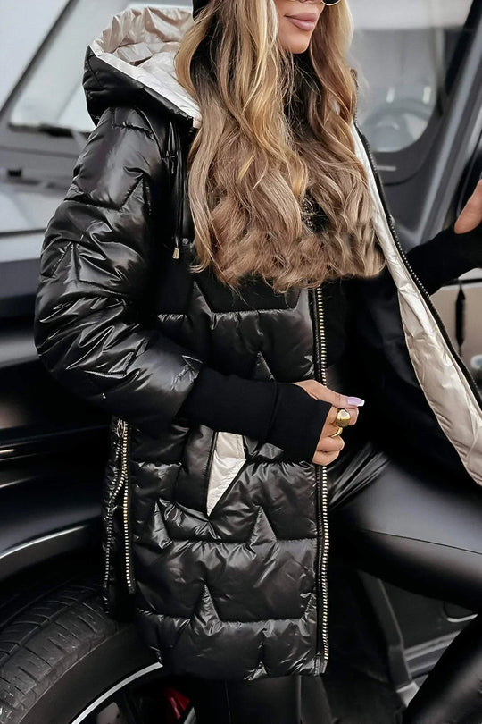 Ivy Stylish Coat with Hood & Lining