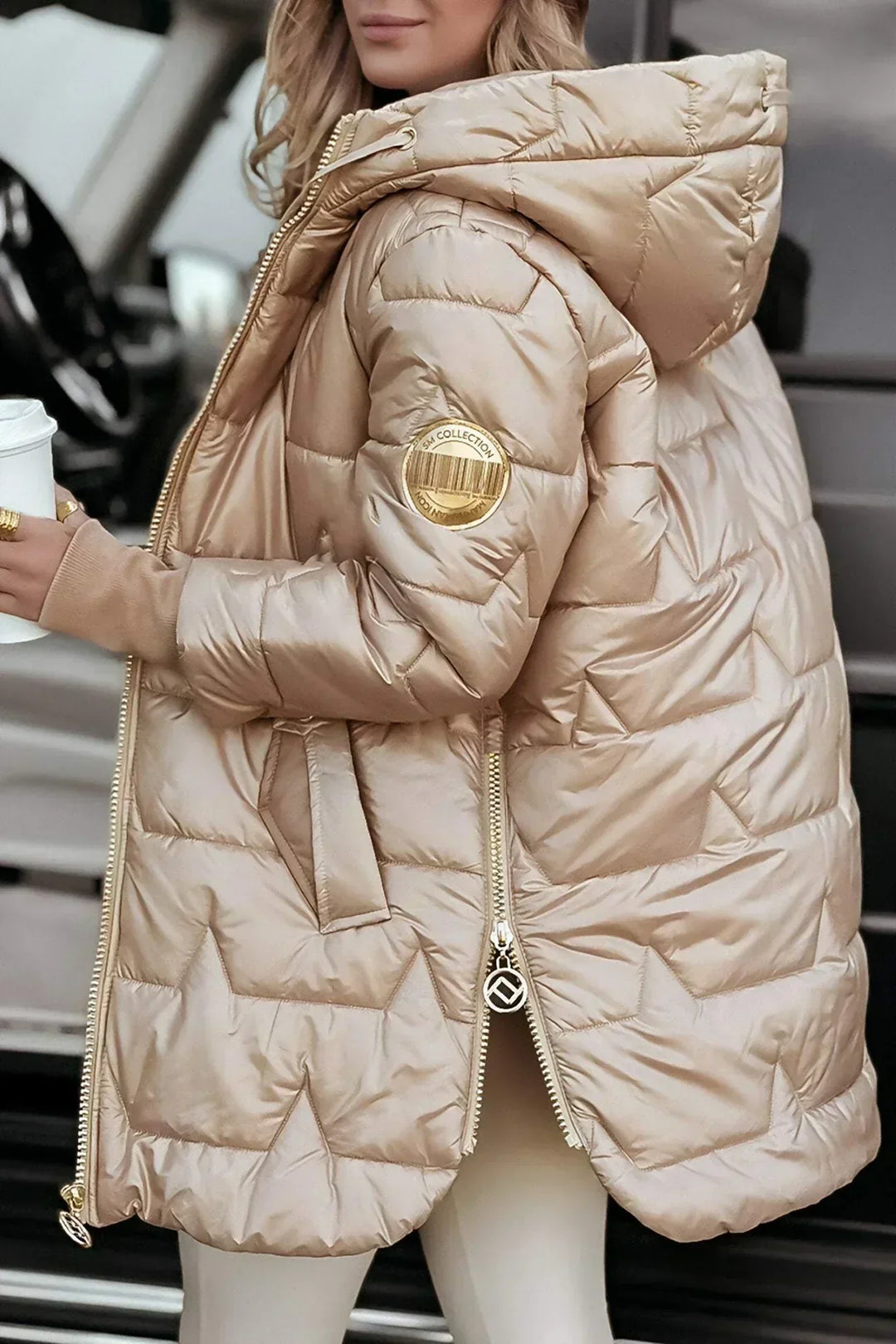 Ivy Stylish Coat with Hood & Lining