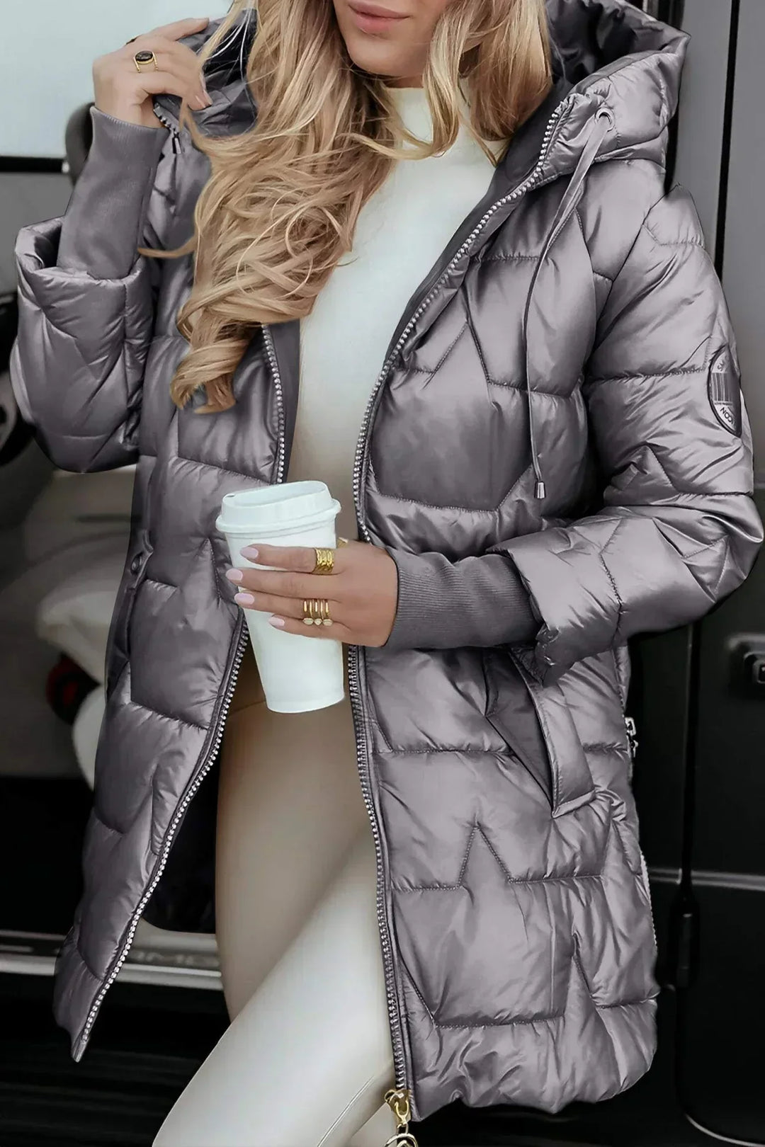 Ivy Stylish Coat with Hood & Lining