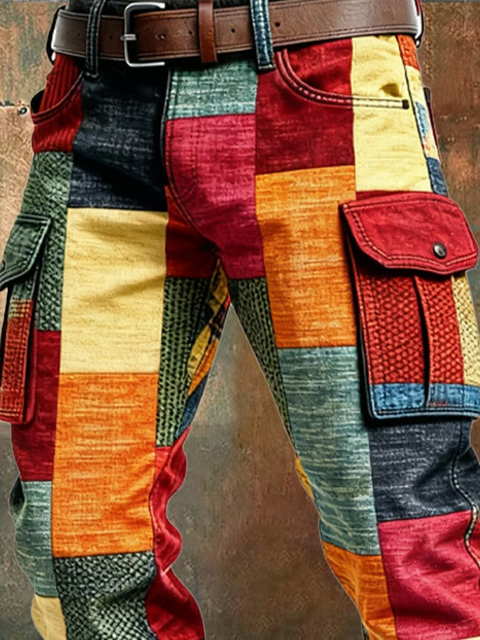 Evan Men’s Patchwork Cargo Pants