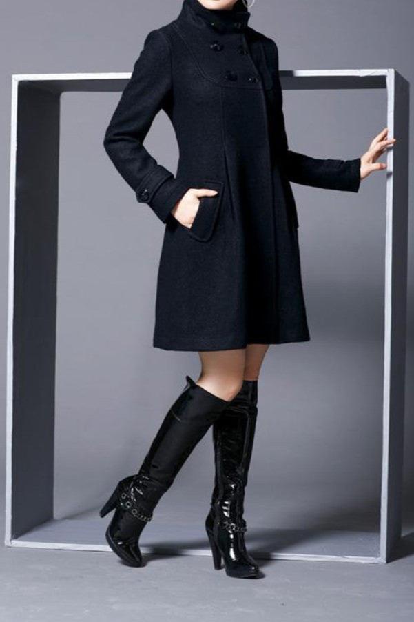Alice Elegant Coat with Side Pockets
