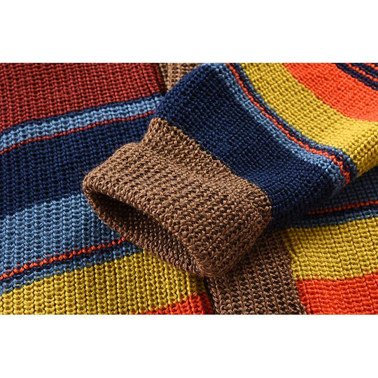 Margaret Colorful Knit Cardigan with Character