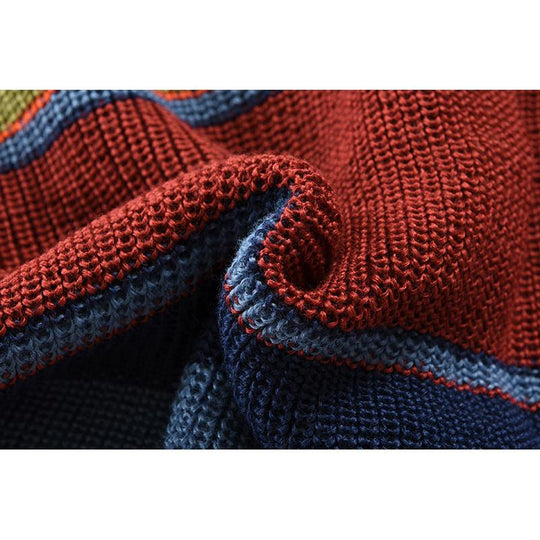 Margaret Colorful Knit Cardigan with Character