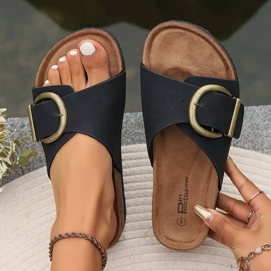 Amber Cork Slippers