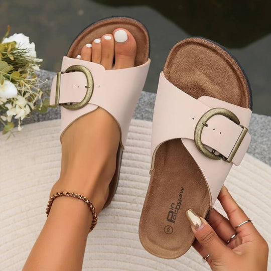 Amber Cork Slippers