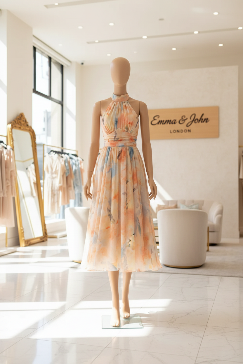 Esther Halter Neck Dress