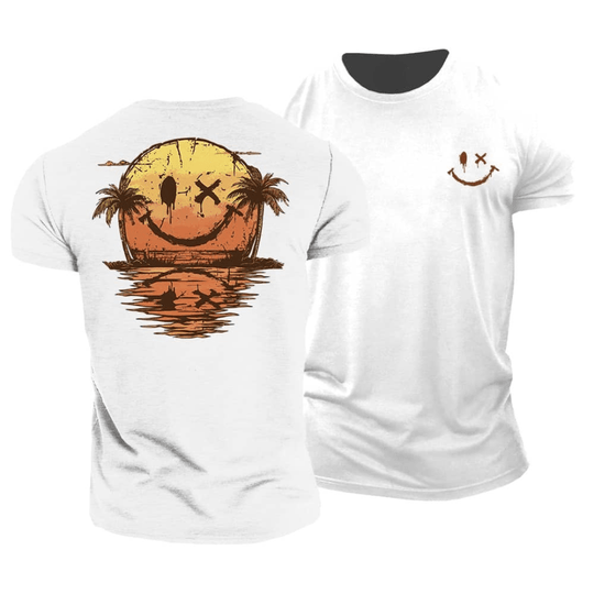 Kay Sunset Smiley Wave T-Shirt
